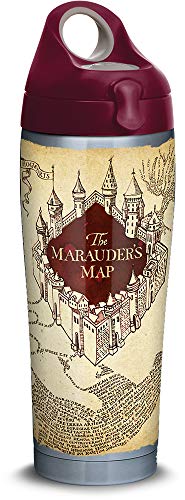 🔥 Hot Deals Tervis Harry Potter-The Marauder's Map Stainless Steel Insulated Tumbler with Maroon Lid, Silver
