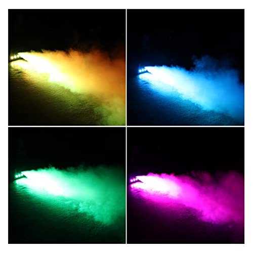 Máquina de humo portátil para Halloween 500W con control remoto inalámbrico y luces LED, equipo para producción musical miniatura 3