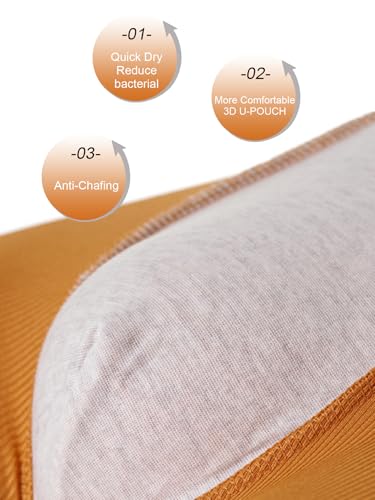 5 PCS Men's Boxer Briefs, Cool Moisture Wicking Underwear Assorted Color Multipacks4