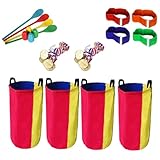 Kopinma Sackhüpfen Säcke, Lochsack Sitzsack Sackhüpfsack Spiele, Eier und Rennspiele, Kindergeburtstag Partyspiele, Spiele Gartenspiele für Erwachsene, Feldtag, Familien, Rasen Tagesspiel