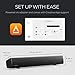 Sound Blaster GS5 RGB Gaming Soundbar with SuperWide Technology, Powered via Adapter, Up to 60W Peak Power, Bluetooth 5.4, Optical-in, Headphone-Out Port, for PC and TV