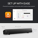 CREATIVE Sound Blaster GS5 RGB Gaming Soundbar mit SuperWide-Technologie, Stromversorgung über Adapter, bis zu 60 W Spitzenleistung, Bluetooth 5.4, Optical-in, Kopfhörerausgang, für PC und TV – Bild 5