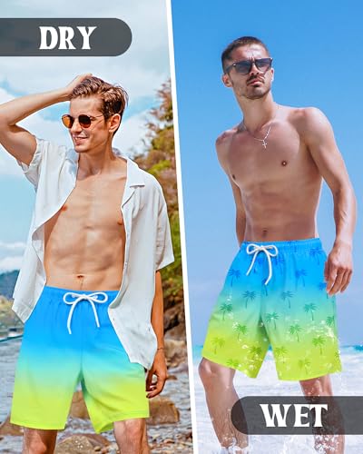 Color Changing Swim Shorts Mens Swim Trunks with Compression Liner 7 Inch Inseam Quick Dry Bathing Suits3