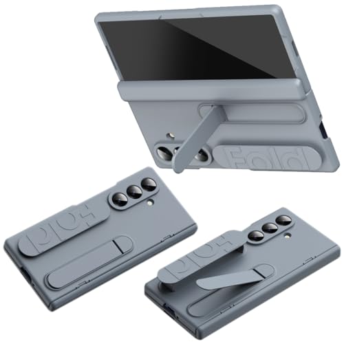 Étui Galaxy Z Fold 7 luxe en gris avec charnière renforcée