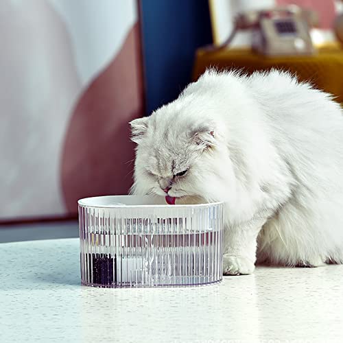 Fuente de agua para gato y perro pequeña 1.35L silenciosa miniatura 7