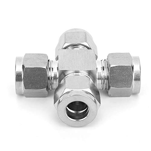 Conector de tubo de 4 vías de acero inoxidable para tubería de agua 4