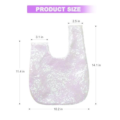 Image of Eternal Beauty Sequin Wristlet Bag, Reinforced Sparkly Evening Clutch for Wedding Guest, Cruise & Prom Mini Purse