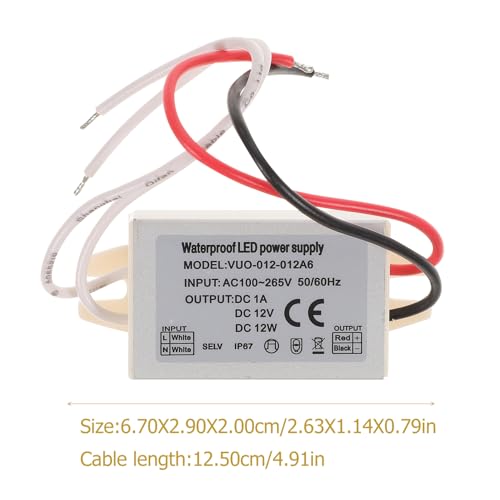 Housoutil 5 Unidades Motorista De Led Conversor De 120 Volts Para 12 Volts Adaptador Led Para Luzes