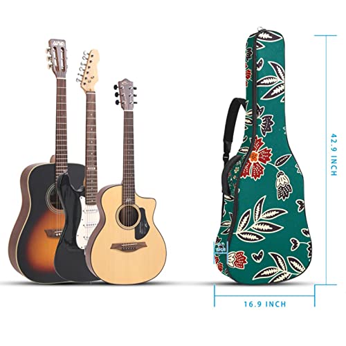 Housse étanche pour guitare acoustique avec double bandoulière et poche Hello Summer Tropical Floral Palm, Multicolore… - Les Beatles, Paul McCartney, John Lennon, RIngo Starr, George Harrison Housse étanche pour guitare acoustique avec double bandoulière et poche Hello Summer Tropical Floral Palm, Multicolore… – Image 6