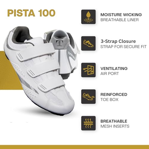 Image of Tommaso Pista SPD Cycling Shoes for Women - Ready to Ride with Pre-Installed SPD Cleats for Spin Classes & Indoor Bikes - Explore Variety Cycling Shoes & Bike Accessories