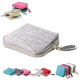 2026 Schmuck-Organizer-Etui mit Fransen Lagen für Ohrringe, Ringe, Halsketten, Armbänder andere kleine Schmuckstücke mit fünf Fächern – ideal für Reisen (Grey, One Size)
