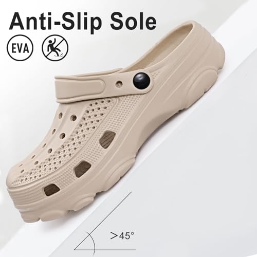 Image of Beslip Comfortable Garden Clogs for Women and Men with Medium Arch Support | Waterproof Slip-Resistant Sandals, Lightweight EVA Slip-On Shoes for Indoor Outdoor