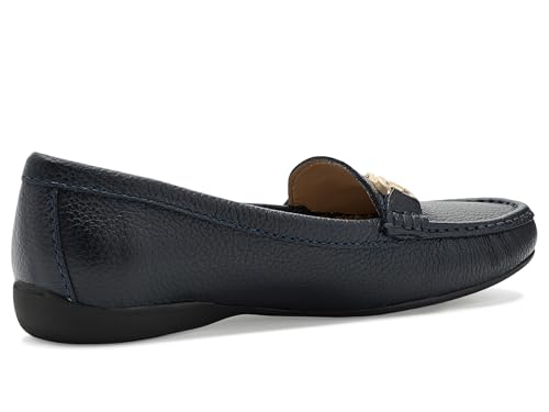 Image of Women's Genuine Leather Slip on Buckle Loafer
