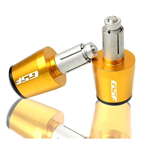 Poignées moto 22mm Suzuki Bandit alu CNC grip antidérapant or