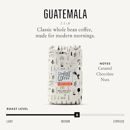 Image of Mt. Comfort Coffee Guatemala Medium Roast, 2.5lb - Sourced From Small, Guatemalan Coffee Farms - Flavor Notes of Chocolate & Caramel - Roasted Whole Beans