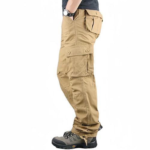 Digralne Pantalón Cargo Hombre Algodón Pantalones De Trabajo Hombre Pantalones Militares Pantalones con Muchos Bolsillos Pantalones Ranger