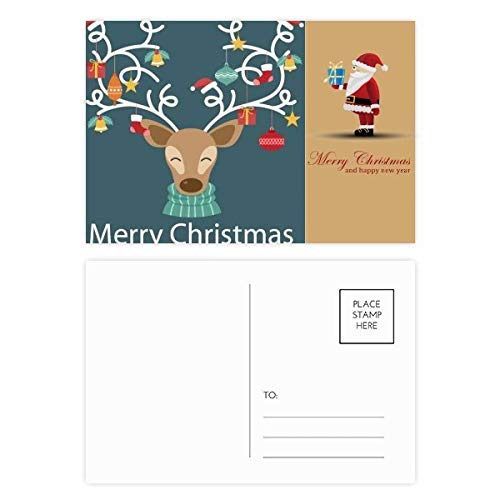 Cartes postales de Noël béquille intégrée pour faire tenir vos vœux debout