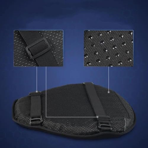 Cojín de asiento de motocicleta transpirable y funda universal de gel 4