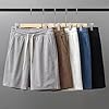 Men's Running Shorts, Oversized Waffle Knit Short, Elastic Waist Drawstring Hiking Shorts, Quick Dry Athletic Short with Pockets, Summer Gym Workout Sweatpants, Comfy Pajama Trunks 2Xl-5Xl Grey #2