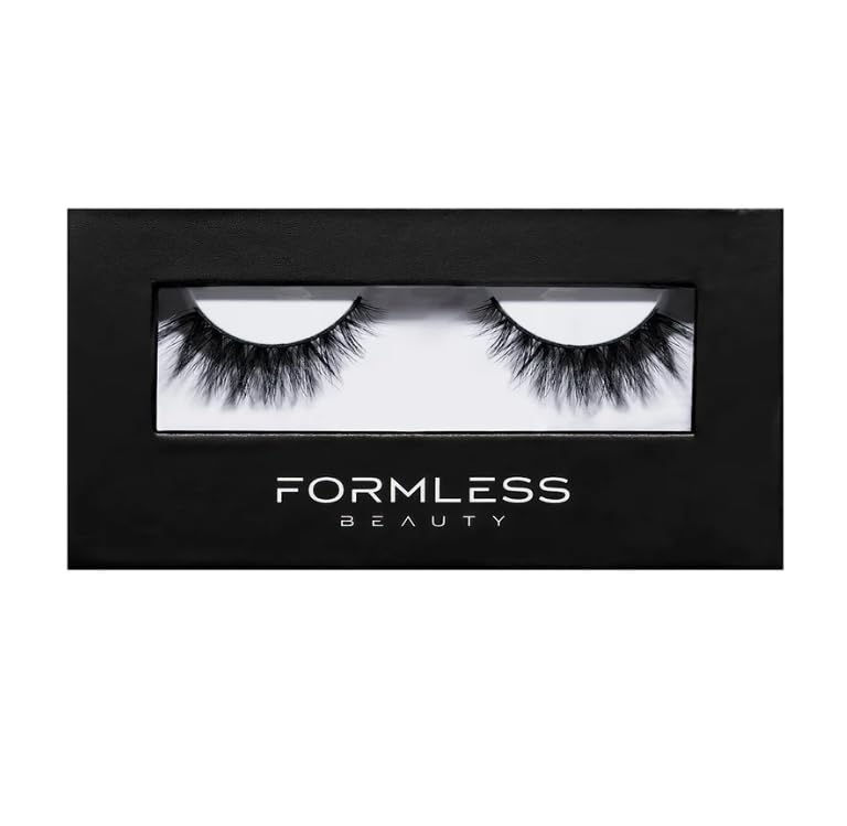 Formless Beauty by Jenny McCarthy Flutter Lash – 3D Faux Mink False Eyelashes – Medium Length, Voluminous, Reusable