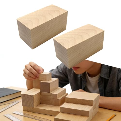 Bloques de madera para tallar figuras y kit de manualidades 5