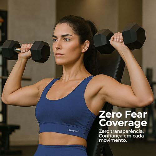 Top Academia Poliamida Fitness Feminino Targ Me Bojo Removível Corrida Ginástica Zero Transparência