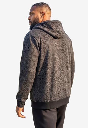 Image of KingSize Men's Big & Tall Fleece Zip-front Hoodie Jacket