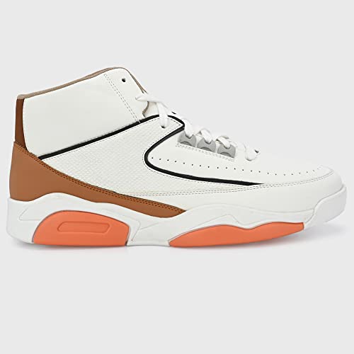 Image of Cruiser Mens 2514 White High-Neck Sneakers | Lightweight & Comfortable | Ideal for Walking, Gym, and Casual Wear