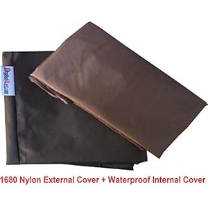 Do-It-Yourself-DIY-Pet-Bed-Pillow-Duvet-1680-Nylon-Durable-Cover-and-Waterproof-Internal-case-for-DogCat-at-Medium-36X29-Seal-Brown-Color-Covers-only - Cucciolini Doodles   Do-It-Yourself-DIY-Pet-Bed-Pillow-Duvet-1680-Nylon-Durable-Cover-and-Waterproof-Internal-case-for-DogCat-at-Medium-36X29-Seal-Brown-Color-Covers-only
