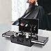 Beauty Salon Barber Case,Hair Stylist Tool Kits Organizer,Professional Barber Travel Carry Case for Hair Scissors Tools Hair Stylist Pet Groome,Barber Carrying Case with Code Lock (Large Black)