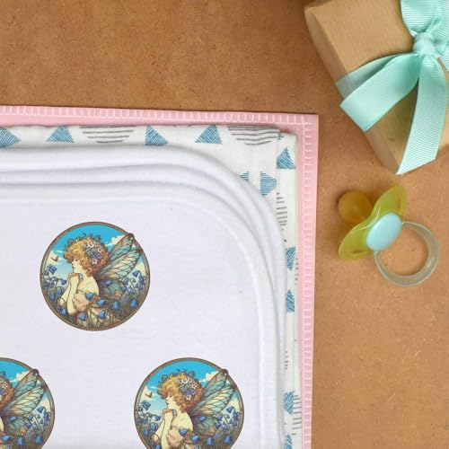 Azeeda 'Bluebell Garden Fairy' Baby Burp/Wash Cloth (BC00034401)3