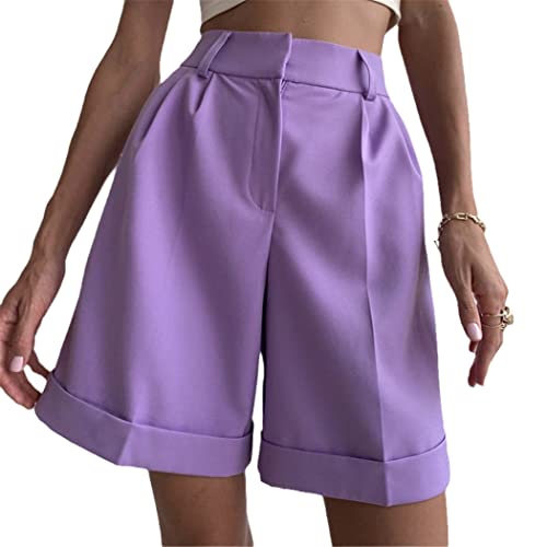 Short d'été taille haute contre l'inconfort de la chaleur en coupe ample L