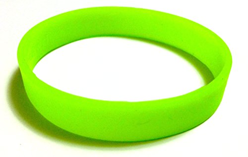 Image of TheAwristocrat 1 Dozen (12) Multi-Pack Blank Rubber Wristbands Silicone Bracelets - Select from a Variety of Colors