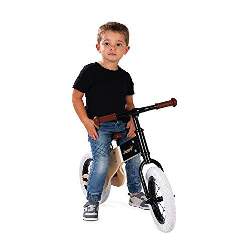 Janod - Deluxe Balance Bike In Wood and Metal - Nordic Retro Look - Develops Balance and Independence - Adjustable… – Bild 5