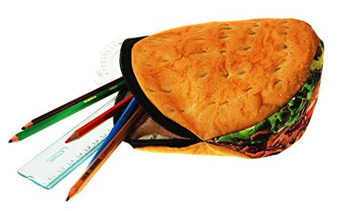 Ferocity Mäppchen Federtasche Schlamperbox Federmäppchen Schüleretui Karpfen Stiftemappe grün braun Kebab [008]