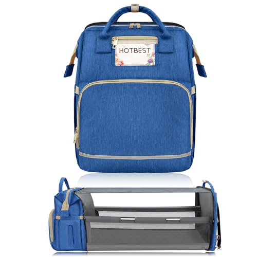 Image of HOTBEST Diaper Bag Backpack, Haze Blue, Large