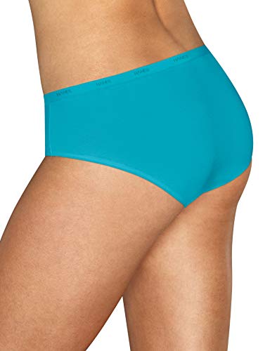 Hanes Signature Breathe Women's Cotton Hipster Underwear 6-Pack, Assorted, 2X Large (9) #TOP1