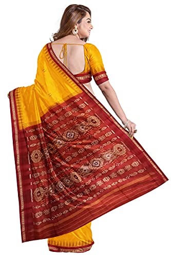 COTTONSILK & KHANDUAPATA sambalpuri silk saree – image 3