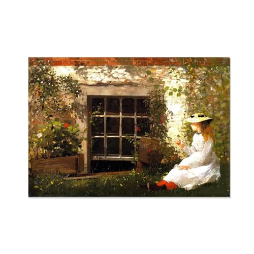 Peinture à l'huile trèfle à quatre feuilles reproduction artistique classique sur toile