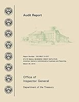 State Small Business Credit Initiative: American Samoa's Administrative Expenses and Reporting 1505264383 Book Cover