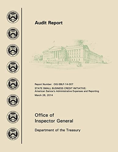 STATE SMALL BUSINESS CREDIT INITIATIVE: American Samoa's Administrative Expenses and Reporting