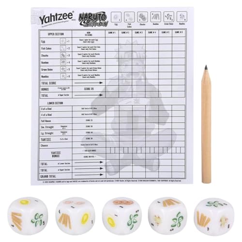 image for USAOPOLY YAHTZEE: Naruto Shippuden | Collectible Ramen Bowl Dice Cup |