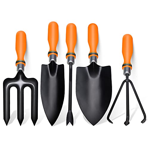 Buildskill GTS010 Gardening/Planting Hand Tool Kit, Rust Free Trowel, Transplanter, Weeder, Hand Rake & Cultivator, Heavy Duty Gardening Tool Kit for Home Gardening (Orange)(Pack of 5) Buildskill GTS010 Gardening/Planting Hand Tool Kit, Rust Free Trowel, Transplanter, Weeder, Hand Rake & Cultivator, Heavy Duty Gardening Tool Kit for Home Gardening (Orange)(Pack of 5)