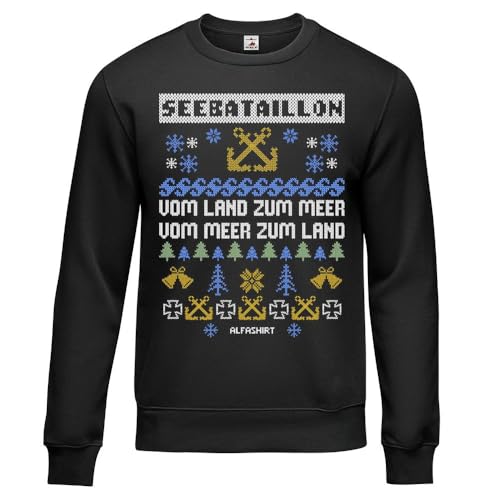 Pull de Noël bataillon de mer idéal pour la journée du pull moche au bureau