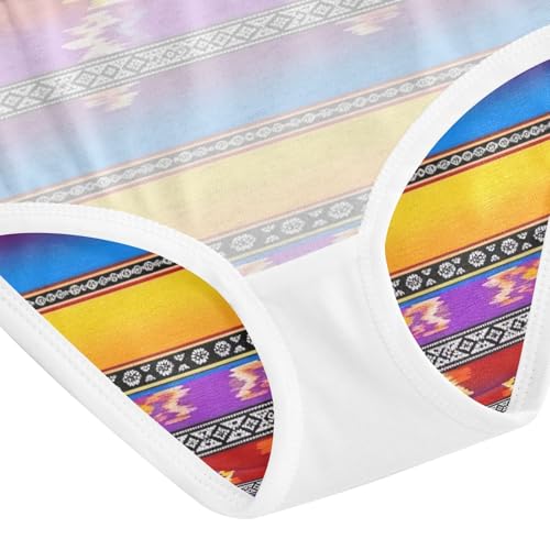 Stripes Orange Underwear Girls, Toddler Girl Briefs, Girls' Cotton Brief Underwear, 2–8 Years4