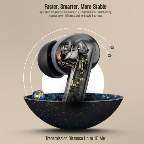 Image of AROMA TWS30 Upto 50Hr Playtime*, Dual Paring, BT V5.3, Fast Charging, Heavy Bass Bluetooth