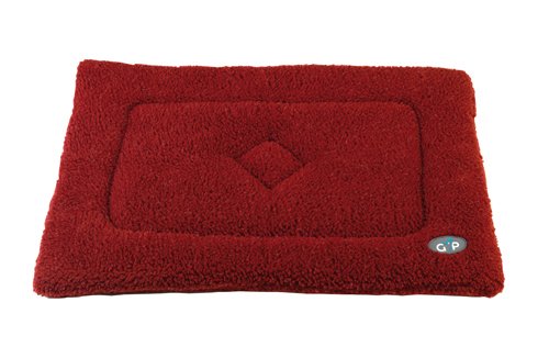 Gor Pets Washabe Sherpa Cage Mat for Dog Cat Crate, 71 x 107 cm, Wine