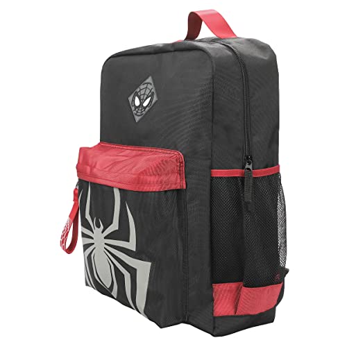 Marvel Miles Morales Game Logo And Mask Women's Black Laptop Backpack2