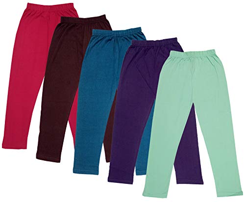 Image of indi weaves Girls Super Soft Cotton Solid Capri Pants Pack of 2