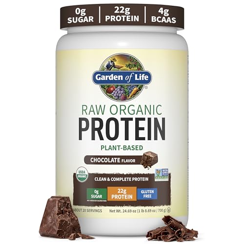 Garden of Life Protein Powder, Vegan Protein Powder, BCAA, Probiotics & Digestive Enzymes, Gluten...